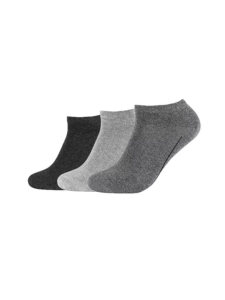CAMANO | Herren Sneaker-Socken 3er Pkg. | grau
