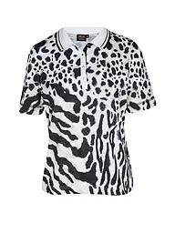 CANYON | Damen Polo Animalprint | Weiss