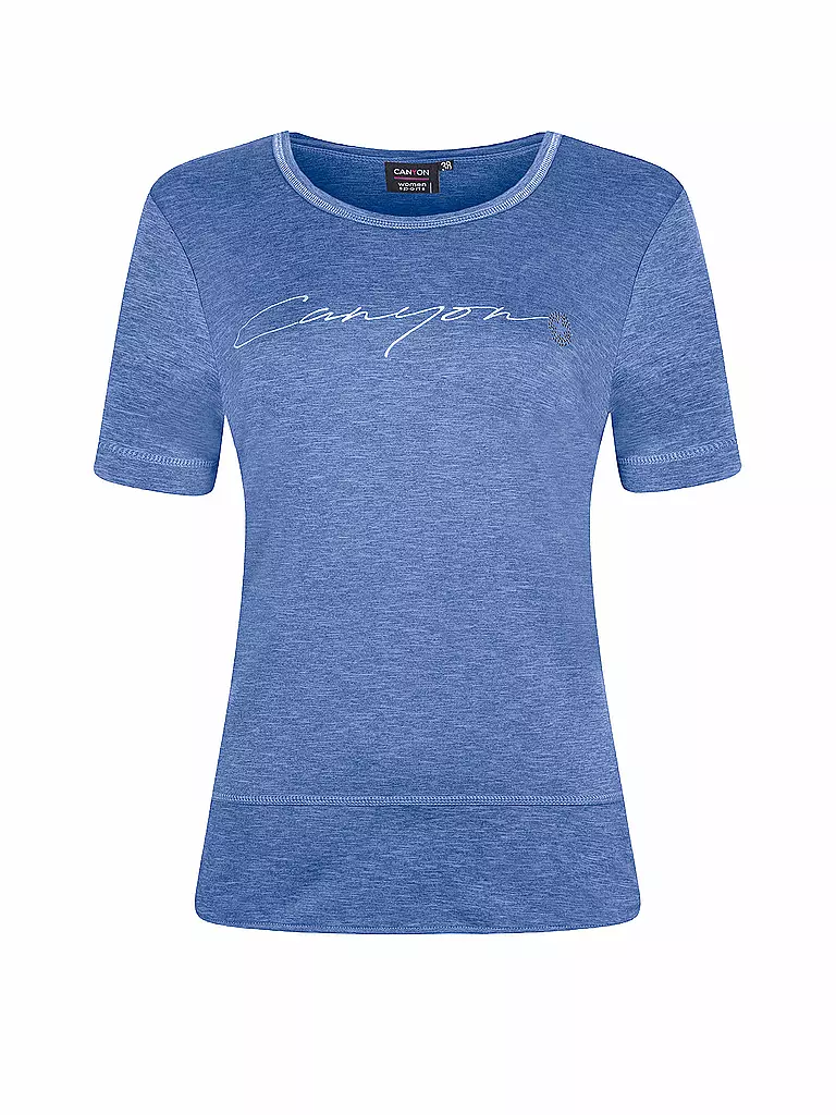 CANYON | Damen T-Shirt Schriftzug | blau