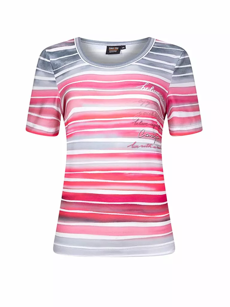 CANYON | Damen T-Shirt Streifen | pink