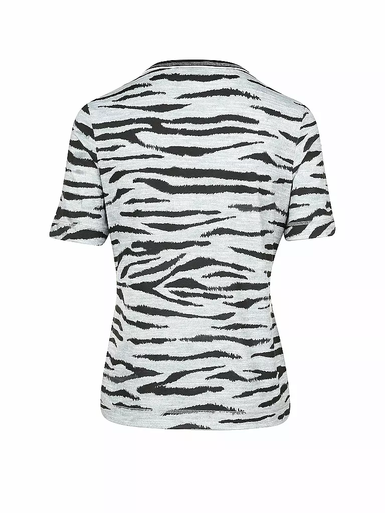 CANYON | Damen T-Shirt Zebra/Blumen | weiß