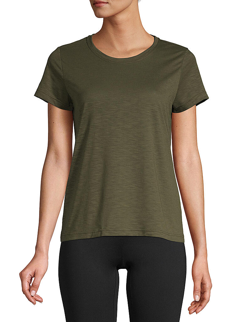 CASALL | Damen Fitnessshirt Texture | olive