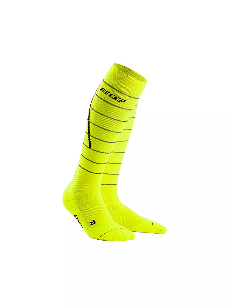 CEP | Damen Kompressionsstutzen Reflective Socks | gelb