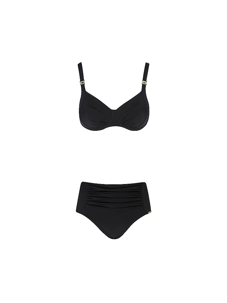 CHARMLINE Damen Bikini Uni schwarz | 42C