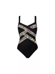 CHARMLINE | Damen Badeanzug Golden Reflection | schwarz