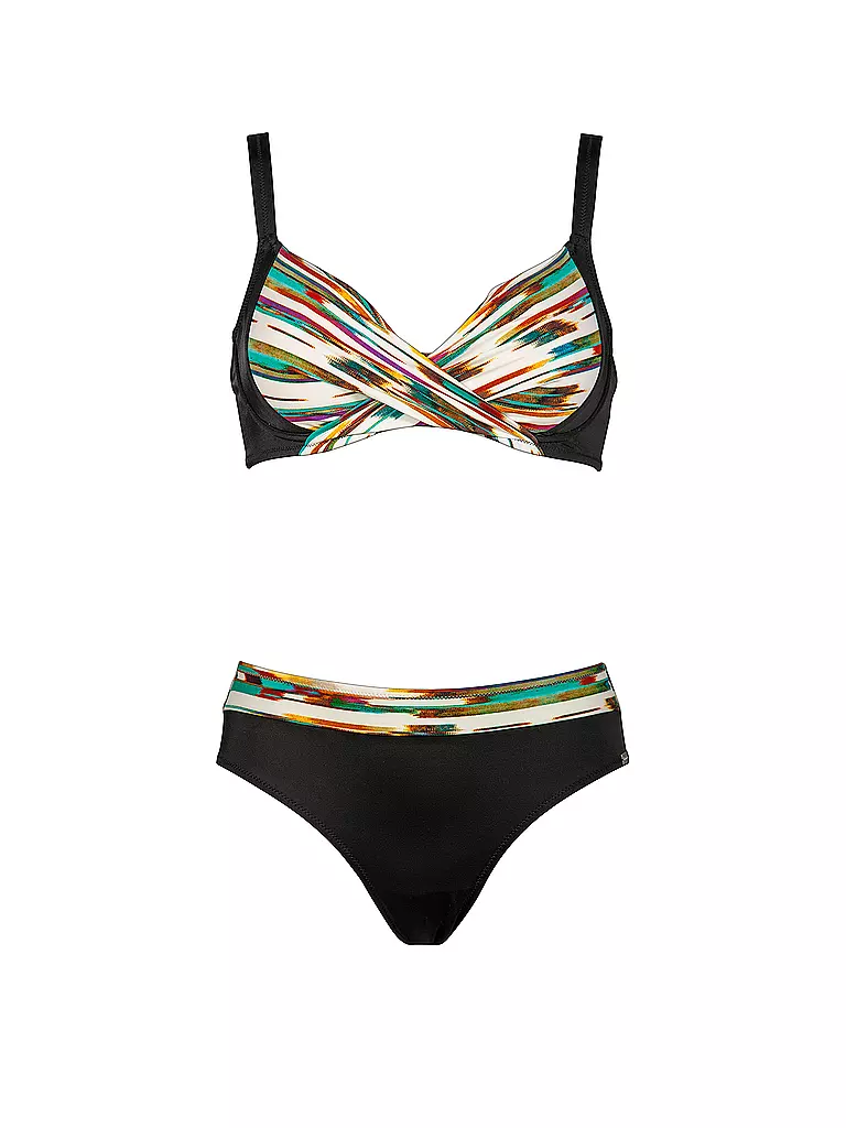 CHARMLINE | Damen Bikini White Mikado | schwarz