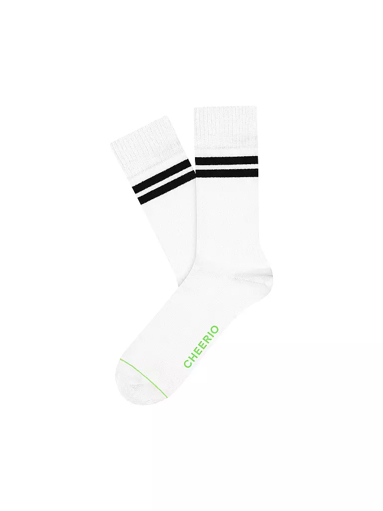 CHEERIO | Freizeitsocken Tennis 2er Pack | weiss