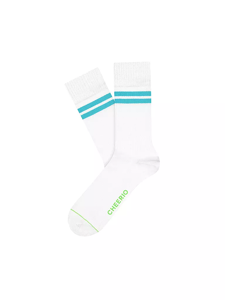 CHEERIO | Freizeitsocken Tennis 2er Pack | weiss