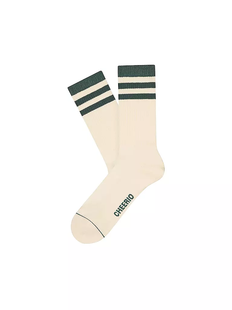 CHEERIO | Freizeitsocken Tennis Type Retro 2er Pack | creme