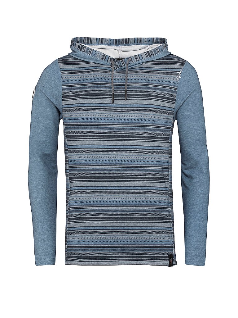CHILLAZ Herren Kletterhoody Mellow Stripes blau | L