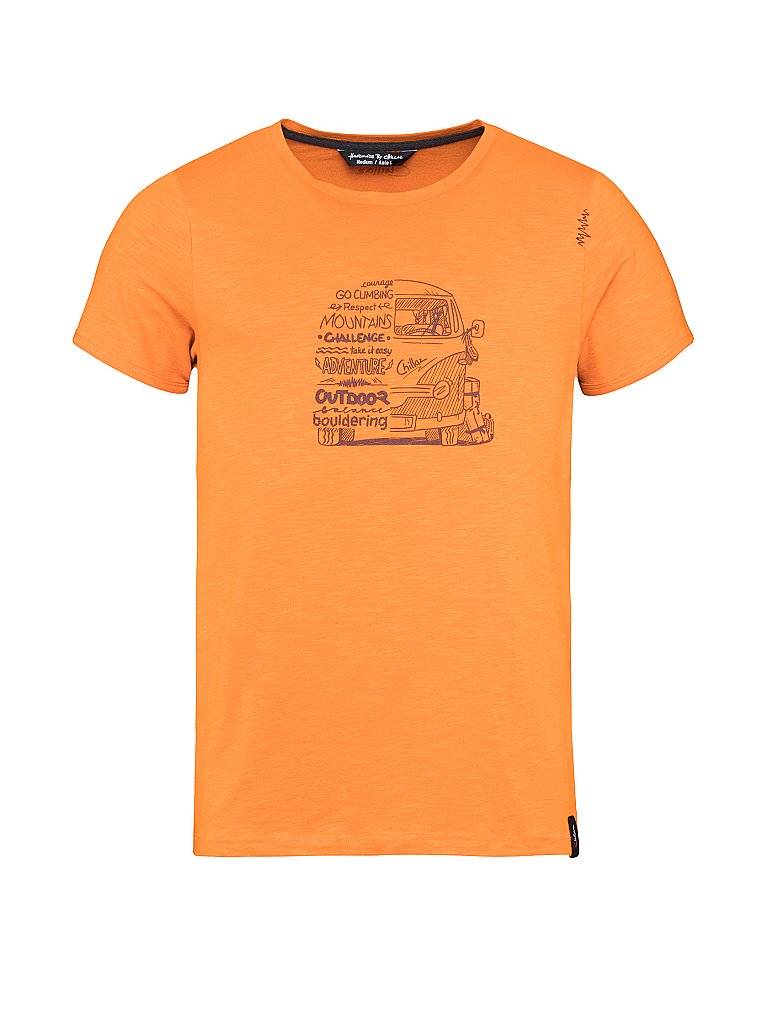 CHILLAZ Herren Klettershirt Lettering Bus orange | S