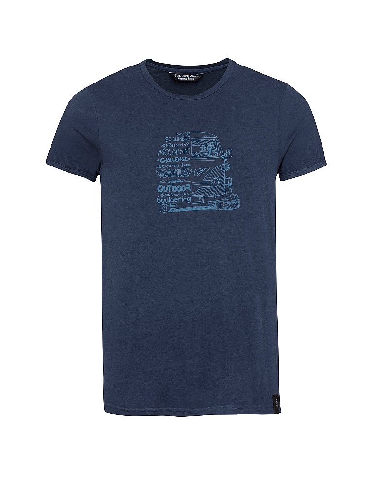 CHILLAZ Herren Klettershirt Lettering Bus blau | S