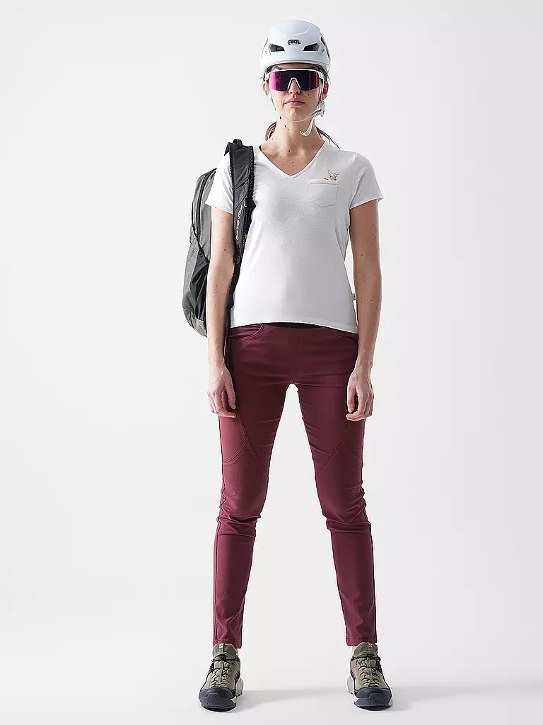 CHILLAZ | Damen Kletterhose Fuji 2.0 | dunkelrot