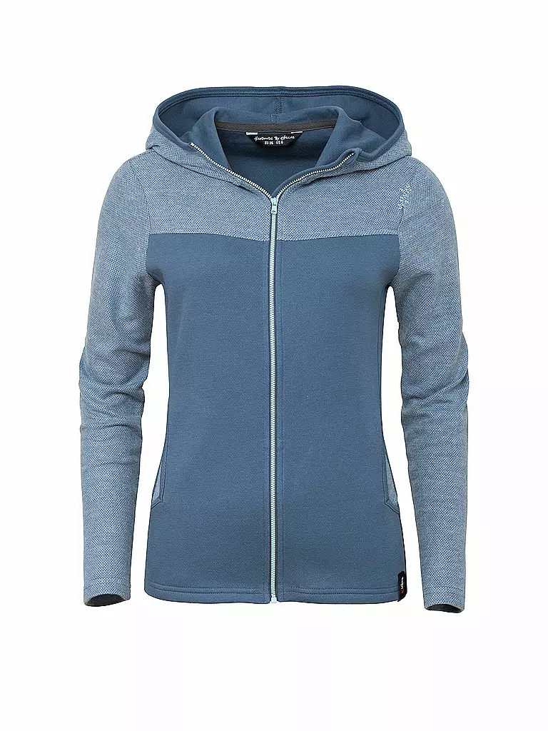 CHILLAZ | Damen Kletterjacke Fleece Hoodie | dunkelblau