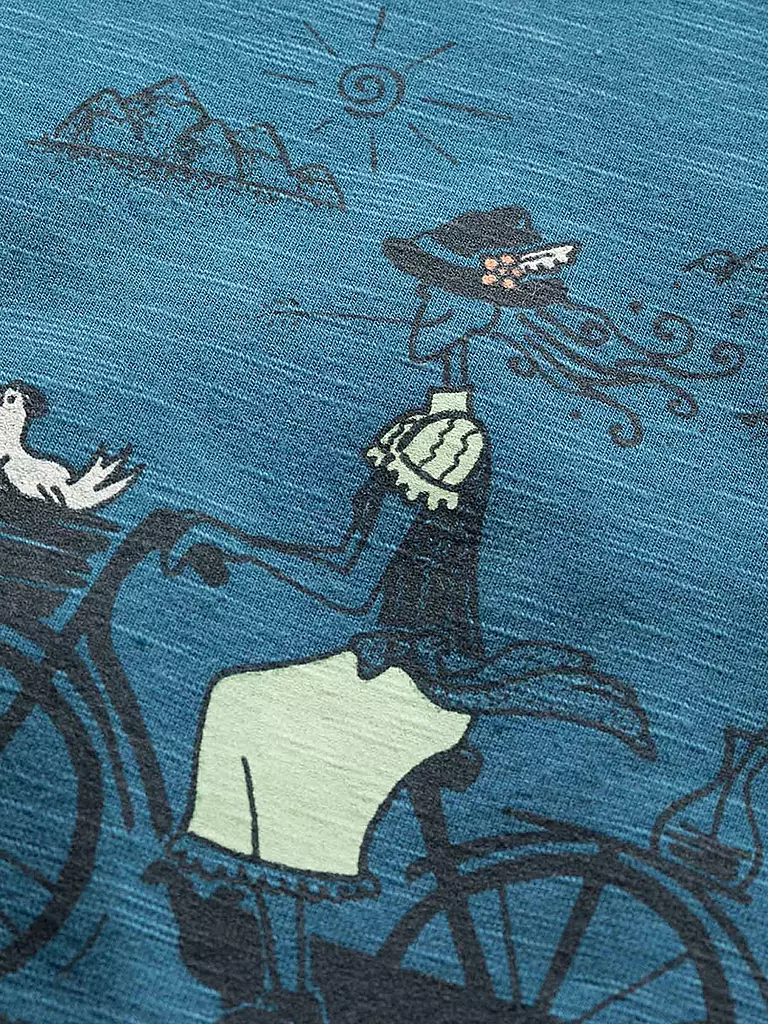 CHILLAZ | Damen Klettershirt Gandia Tyrolien Trip | Blau