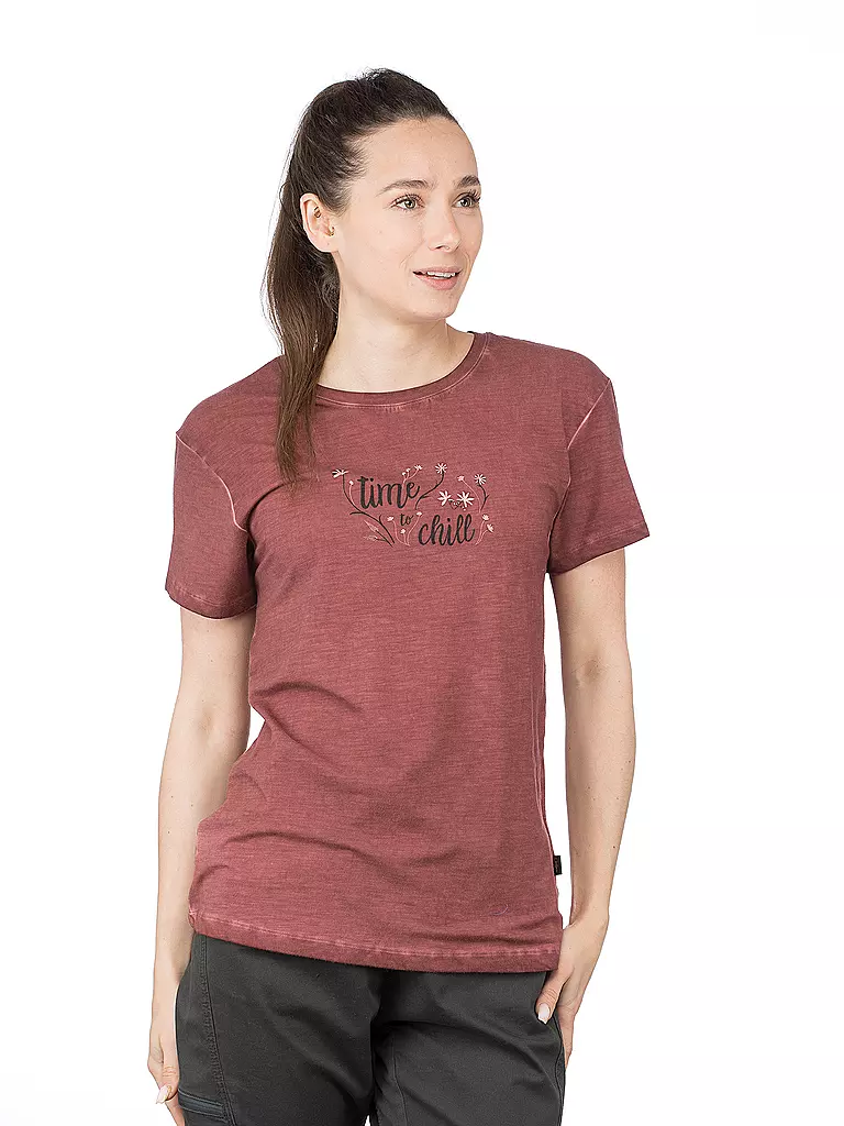 CHILLAZ | Damen Klettershirt Sagres Time To Chill | beere