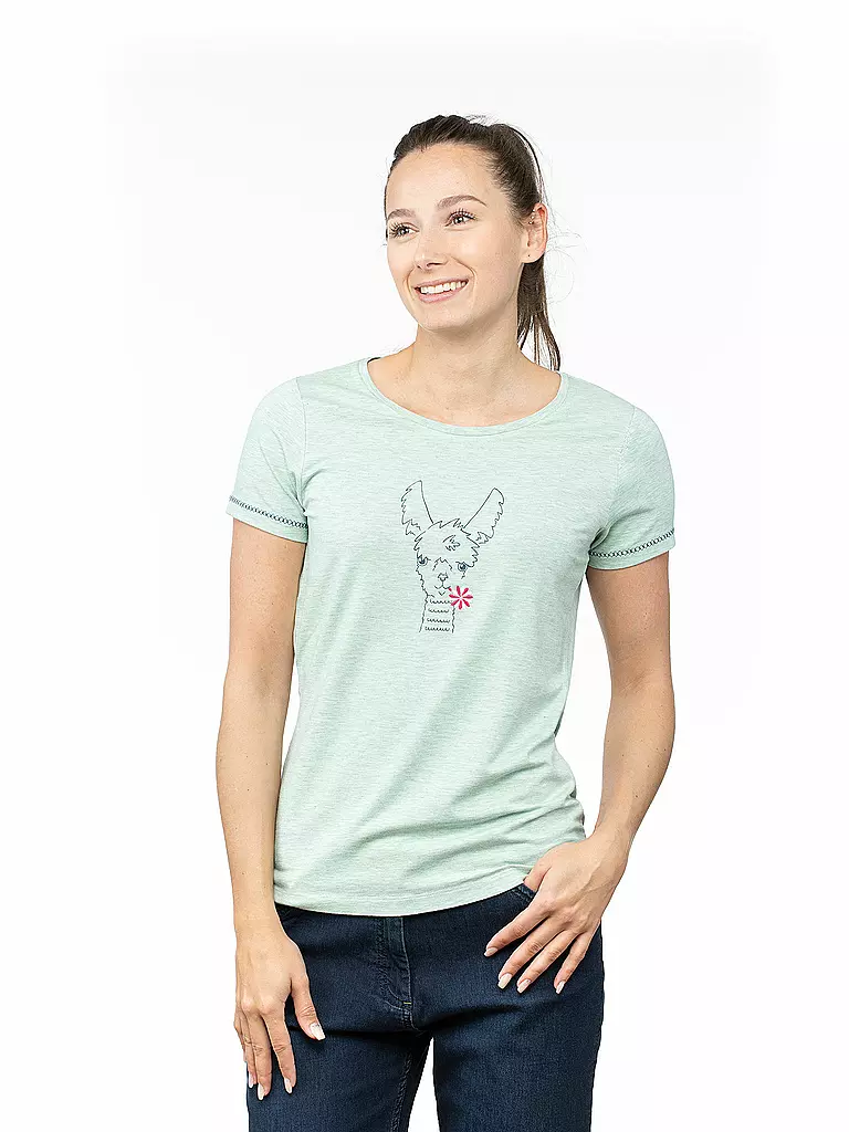 CHILLAZ | Damen Klettershirt Saile Happy Alpaca | mint