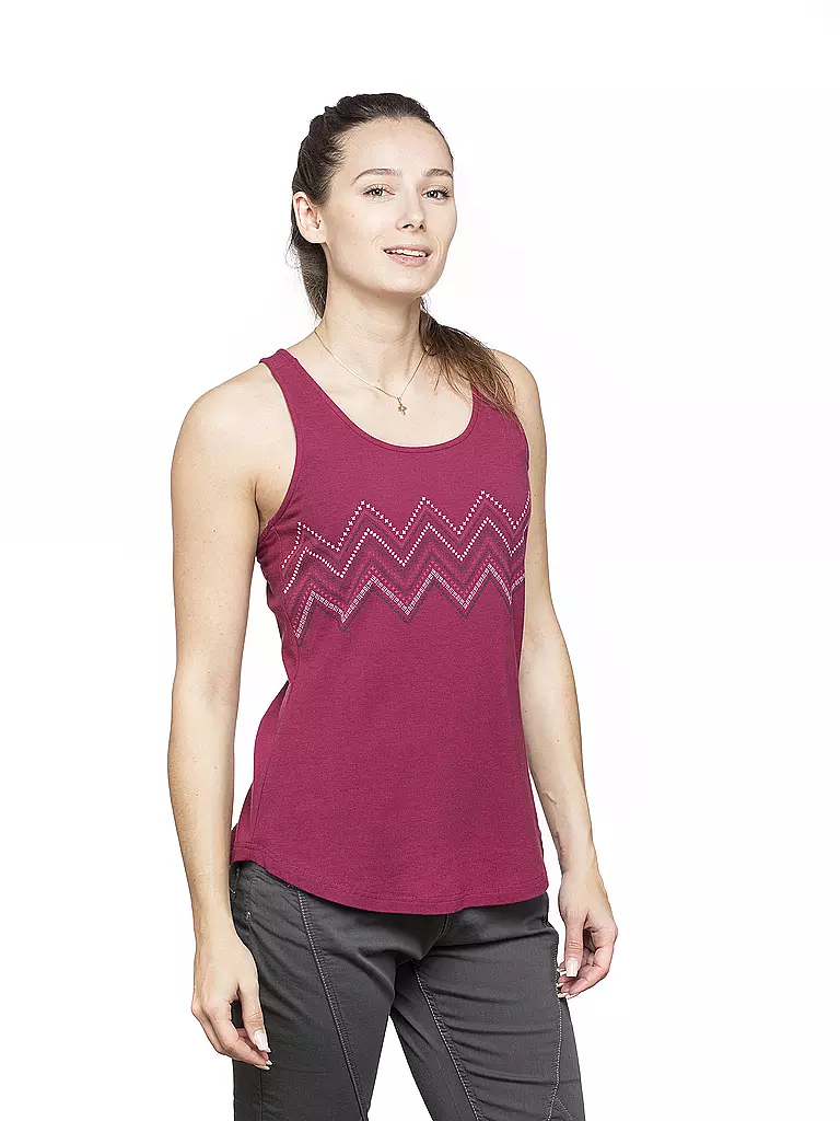 CHILLAZ | Damen Klettertank Kauai Zigzag | beere