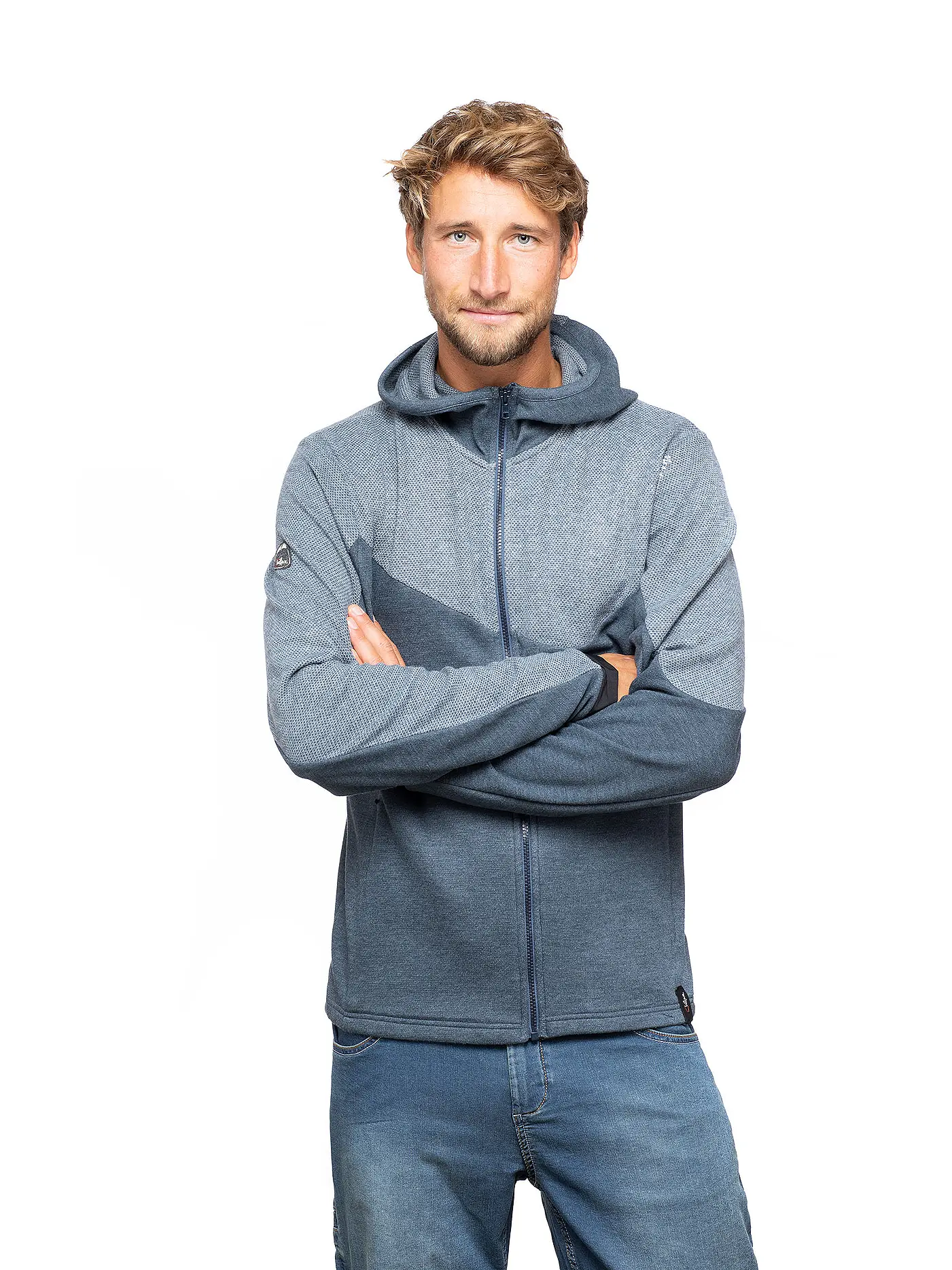 CHILLAZ | Herren Kapuzenjacke Mounty Fleece | dunkelblau