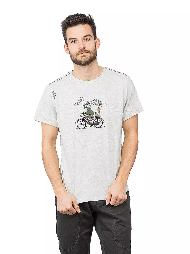 CHILLAZ | Herren Klettershirt Tyrolean Trip | hellgrau