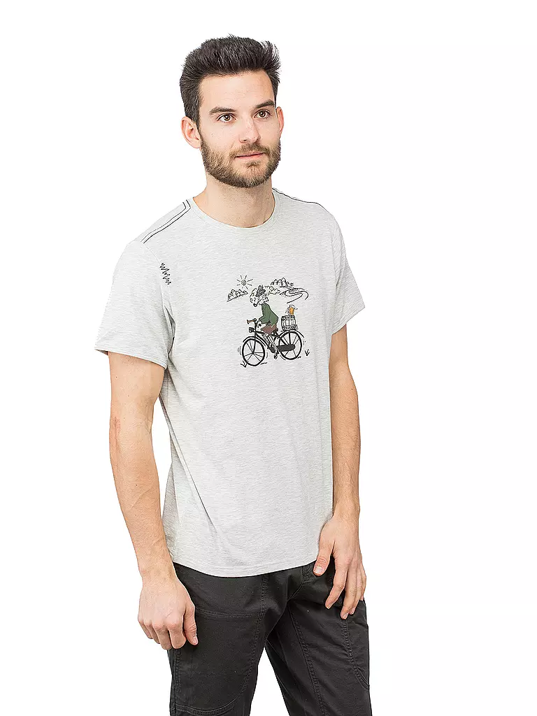 CHILLAZ | Herren Klettershirt Tyrolean Trip | hellgrau