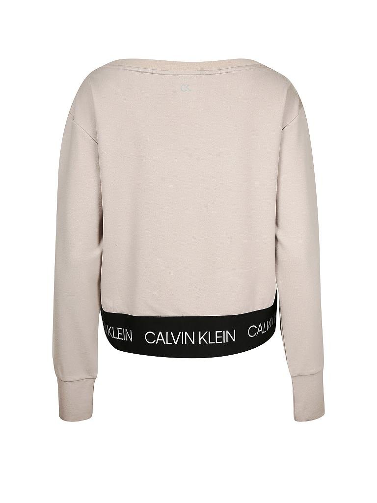 CK PERFORMANCE | Damen Fitness-Sweater Logo | beige