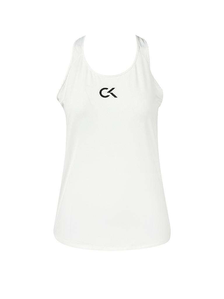 CK PERFORMANCE | Damen Fitness-Tanktop Logo | weiß