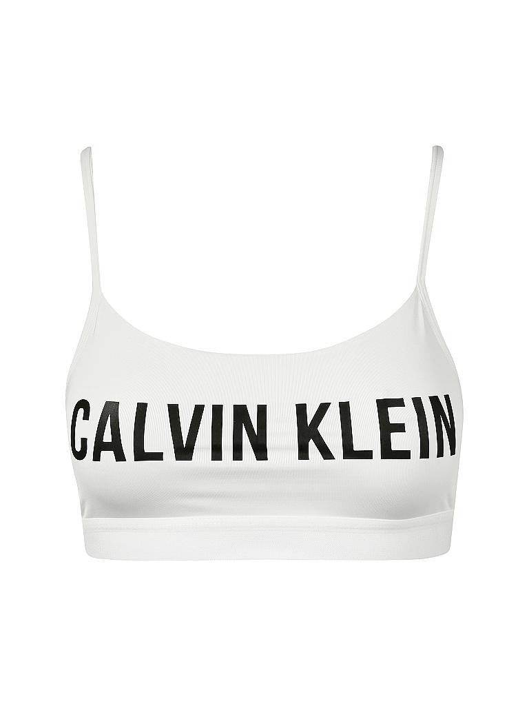 Ck Performance Damen Sport Bh Logo Low Support Weiss Xs