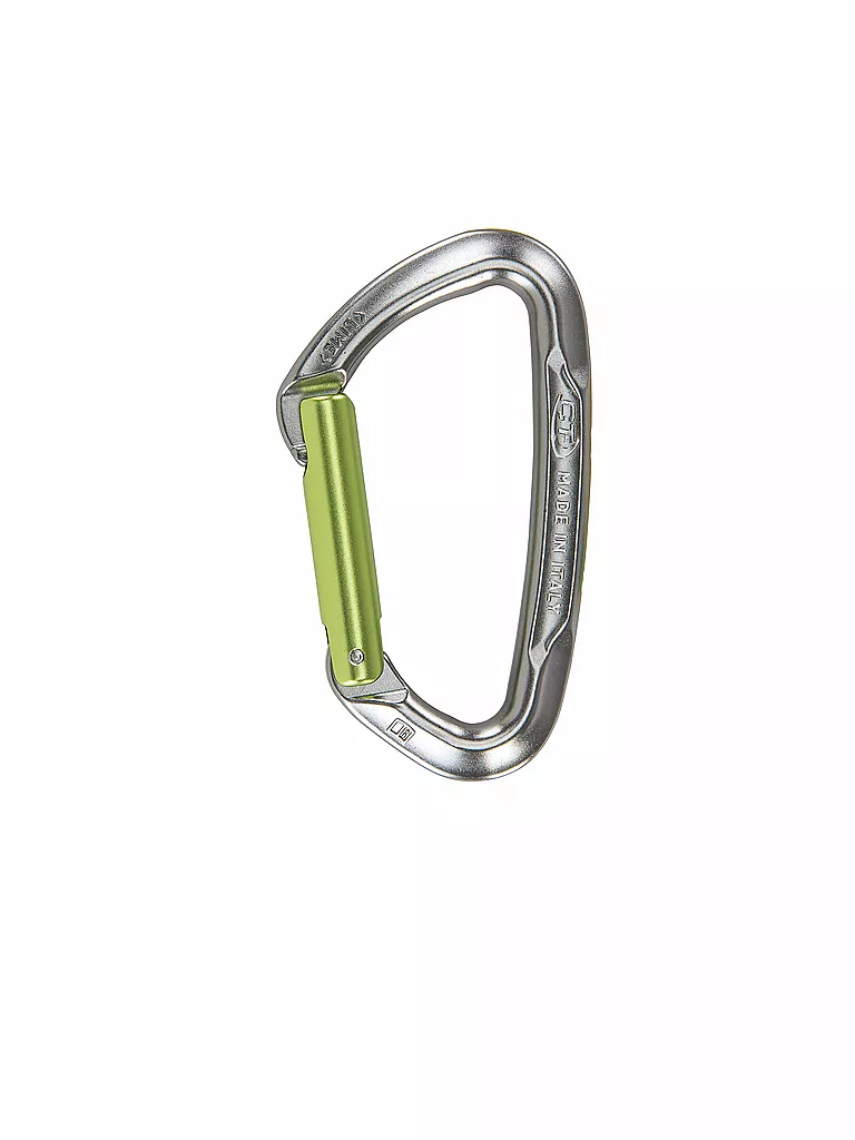 CLIMBING TECHNOLOGY | Karabiner Lime Straightgate | grau