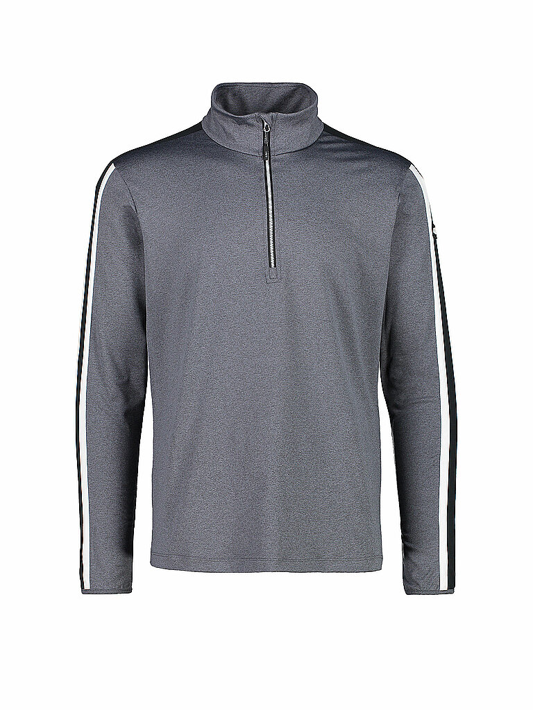 CMP Herren Unterzieh Zipshirt Softtech Melange 70's grau | 50