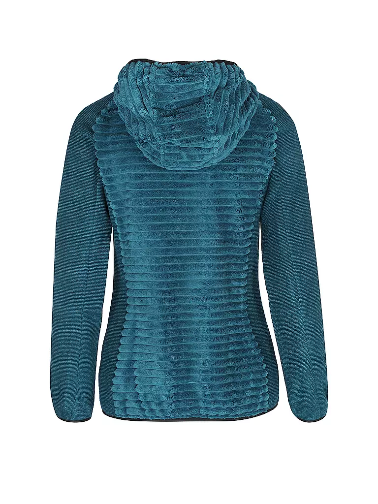 CMP | Damen Hybridjacke mit Highloft-Fleece und Knit-Tech-Ärmeln | petrol