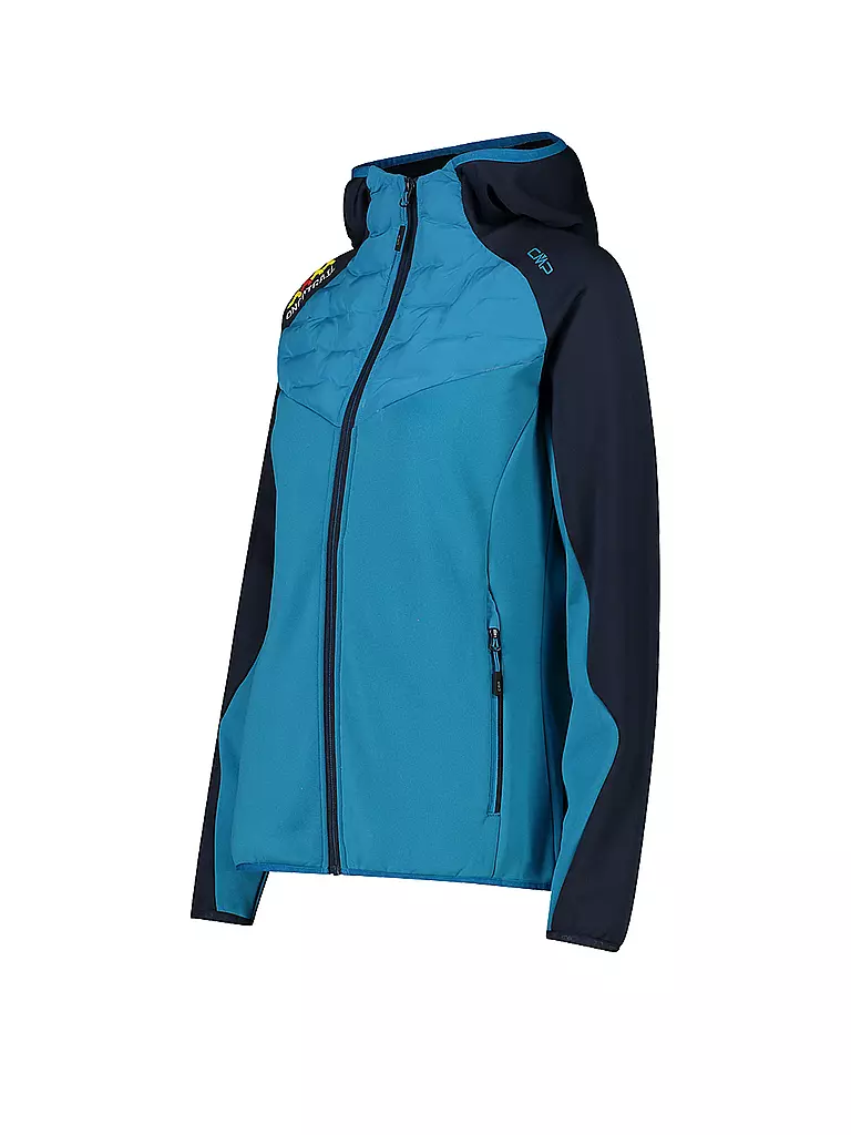 CMP Damen Touren Hybridjacke Performance Hoodie petrol