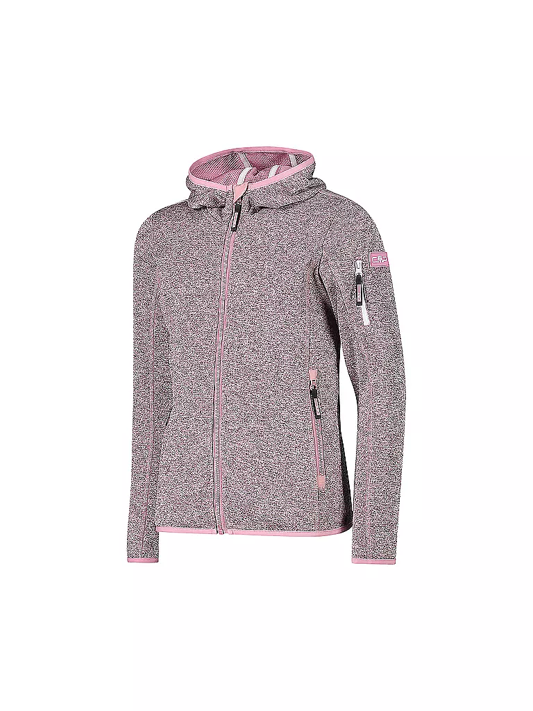 CMP | Mädchen Strickfleecejacke Knitted Hoodie | rosa