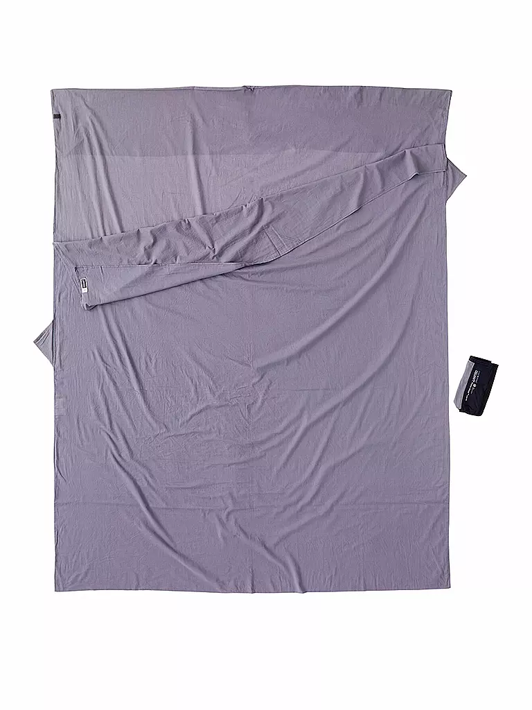 COCOON | Reiseschlafsack Travelsheet Doublesize XL 20x10,5cm 550g | grau