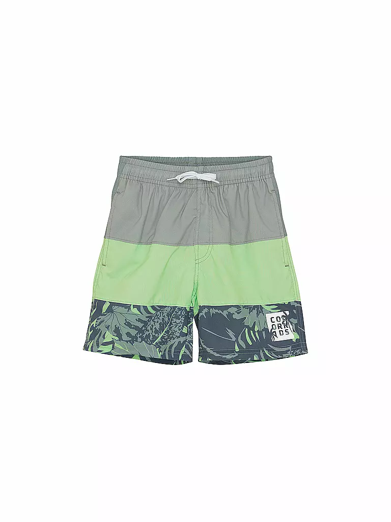 COLOR KIDS | Jungen Badeshort Colorblock | hellgrün