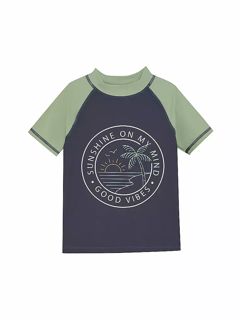 COLOR KIDS | Jungen Beachshirt mit Print | dunkelblau