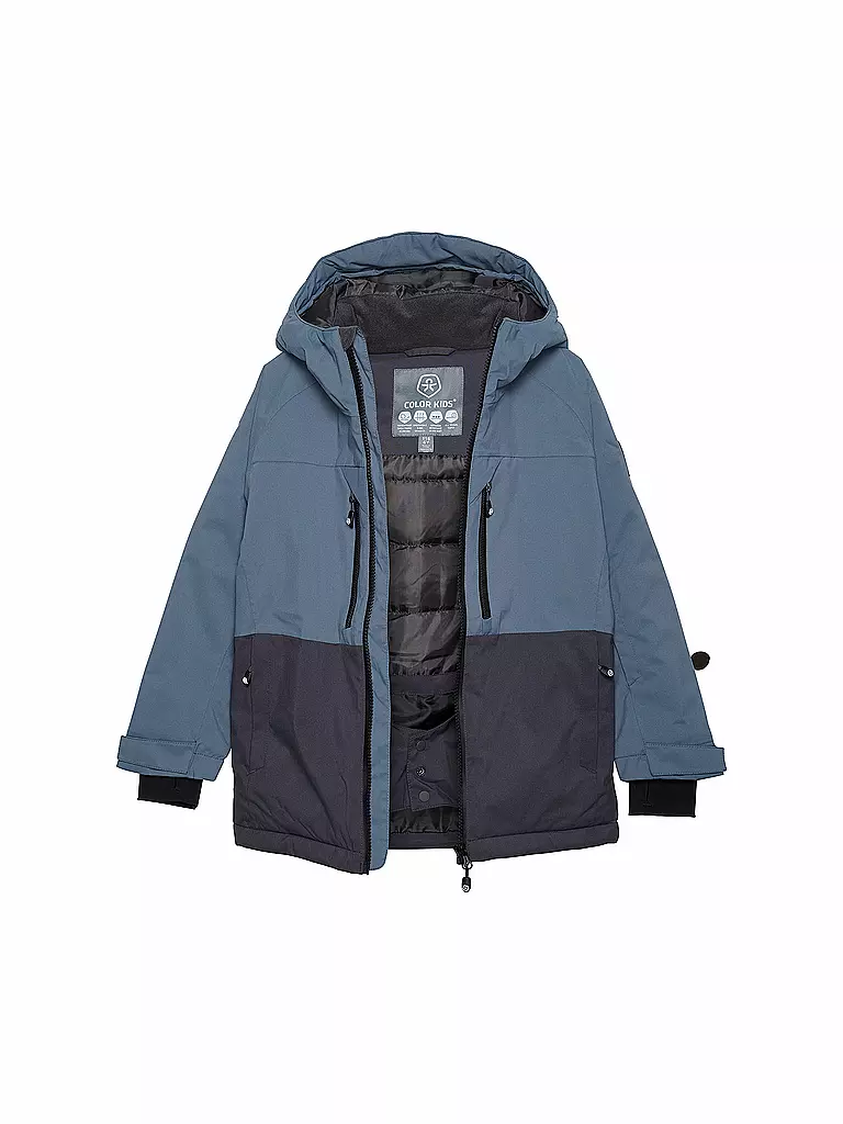 COLOR KIDS | Kinder Skijacke Colorblock | blau