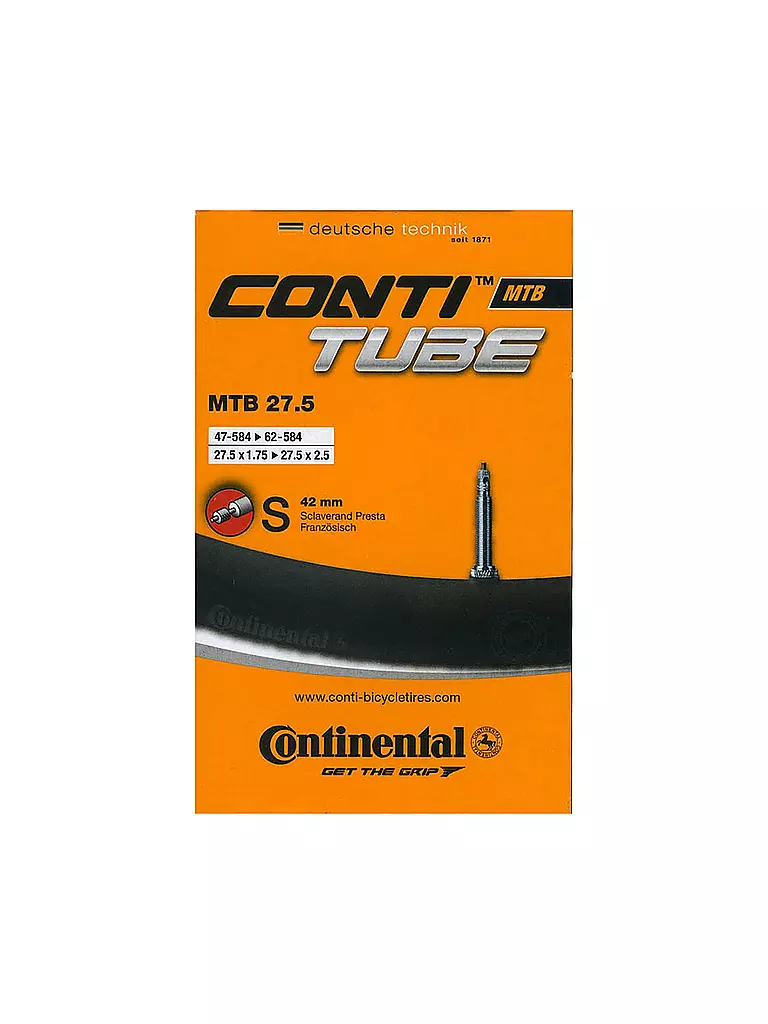 CONTINENTAL | Fahrradschlauch MTB 27.5 x 1,75 SV42 | schwarz