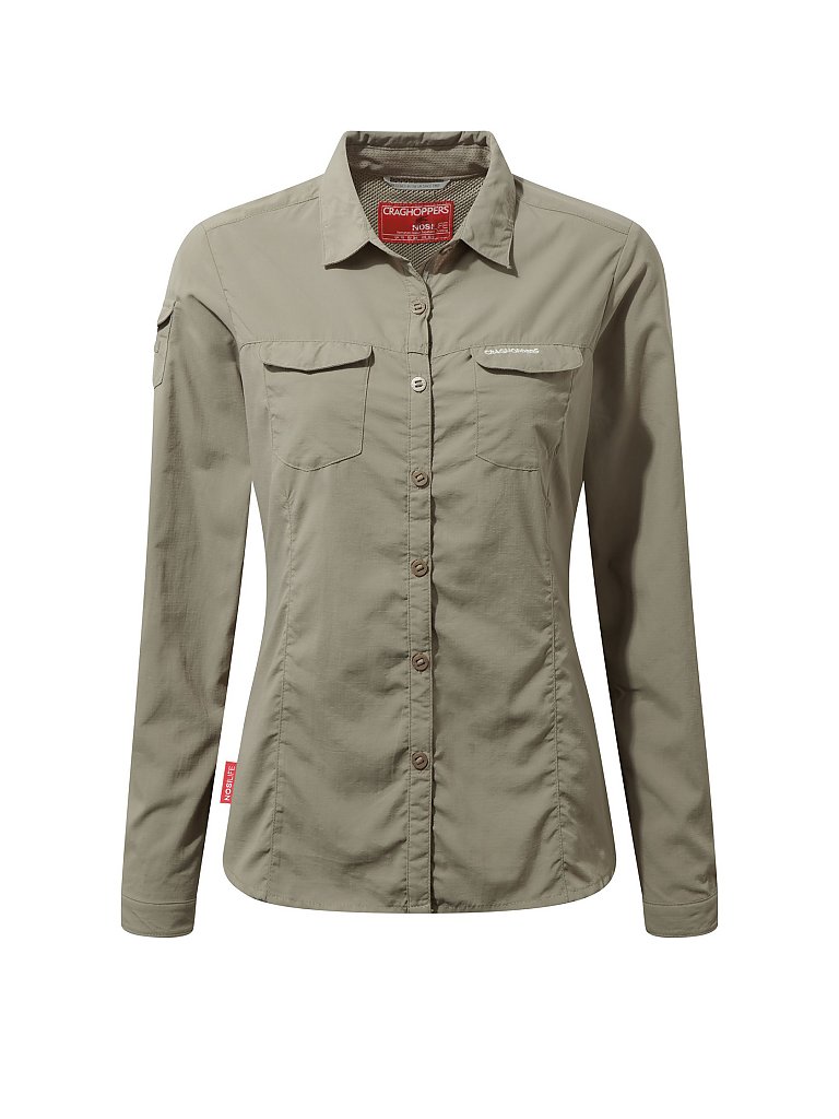 CRAGHOPPERS Damen Outdoorbluse Nosilife Adventure beige | 36