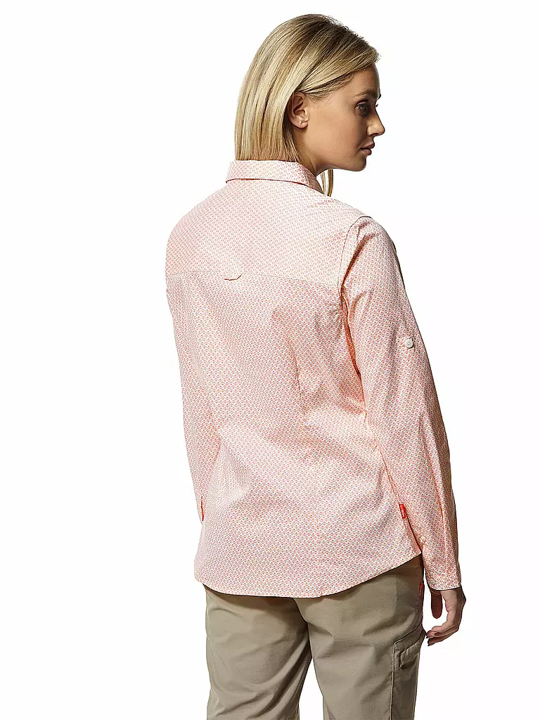 CRAGHOPPERS | Damen Outdoorbluse Verona NosiLife LS | rosa