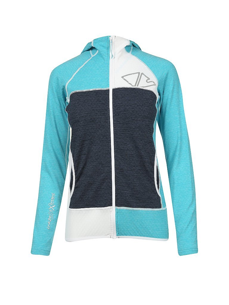 CRAZY Damen Fleecejacke Ionic Light türkis | XS