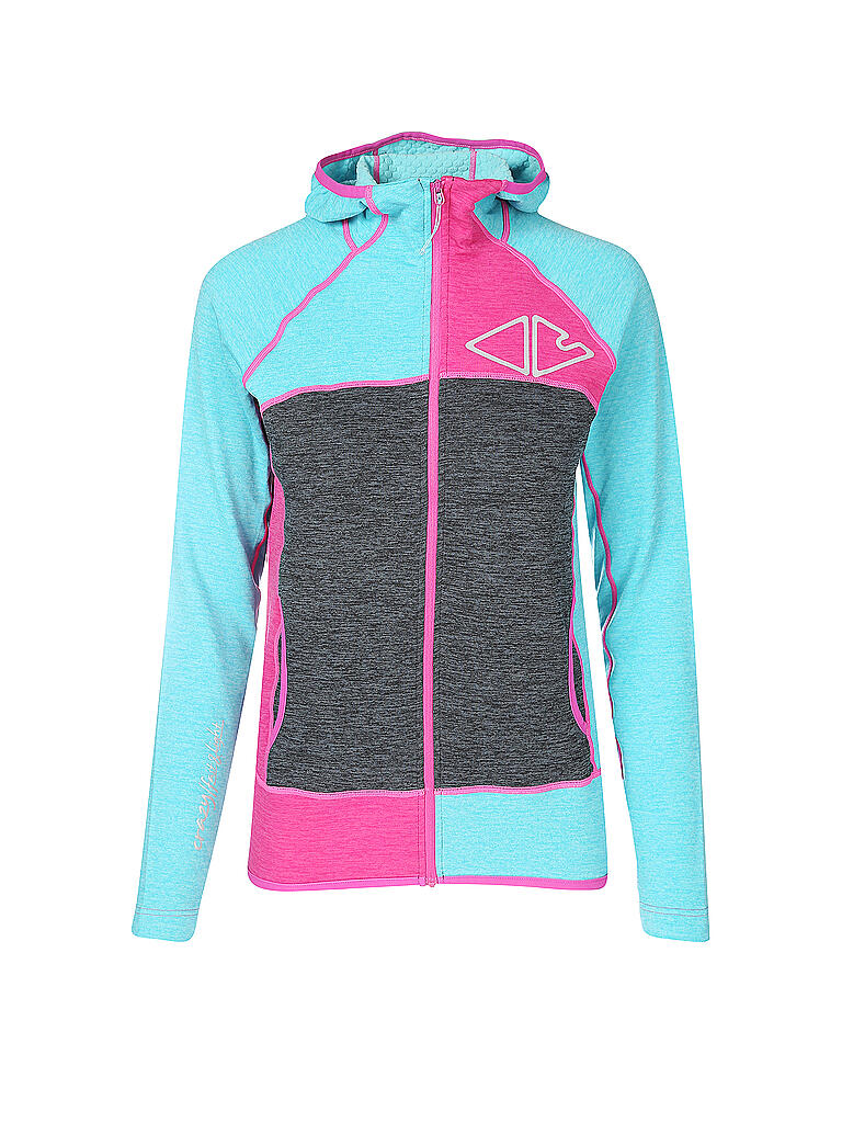CRAZY | Damen Fleecejacke Pull Ionic | türkis