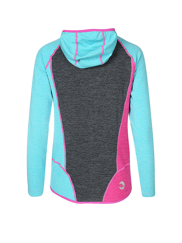 CRAZY | Damen Fleecejacke Pull Ionic | türkis