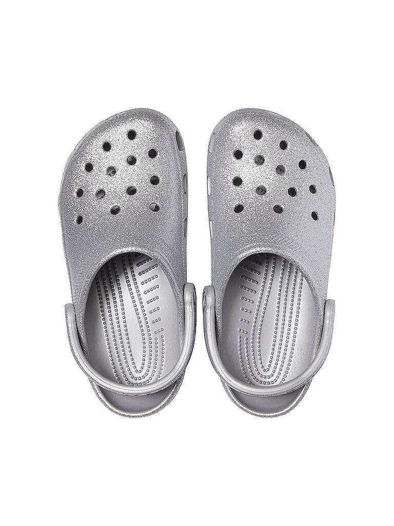 CROCS | Damen Badepantoffeln Classic Glitter | grau