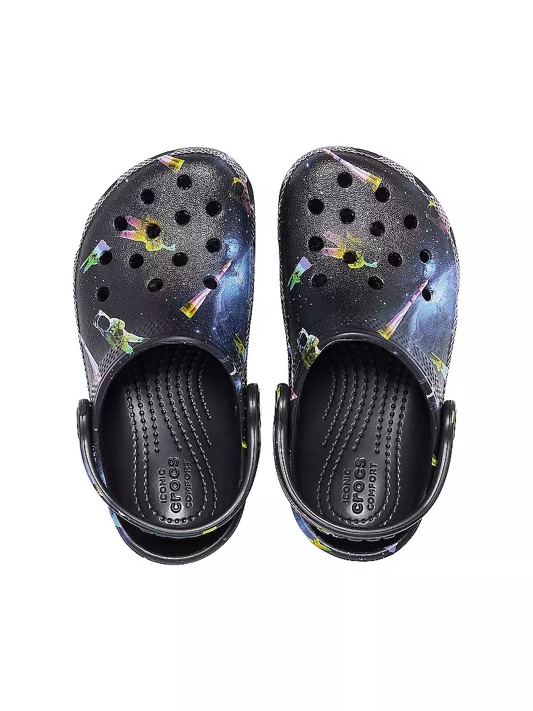 CROCS | Kinder Badepantoffeln Classic Out of this World II | schwarz