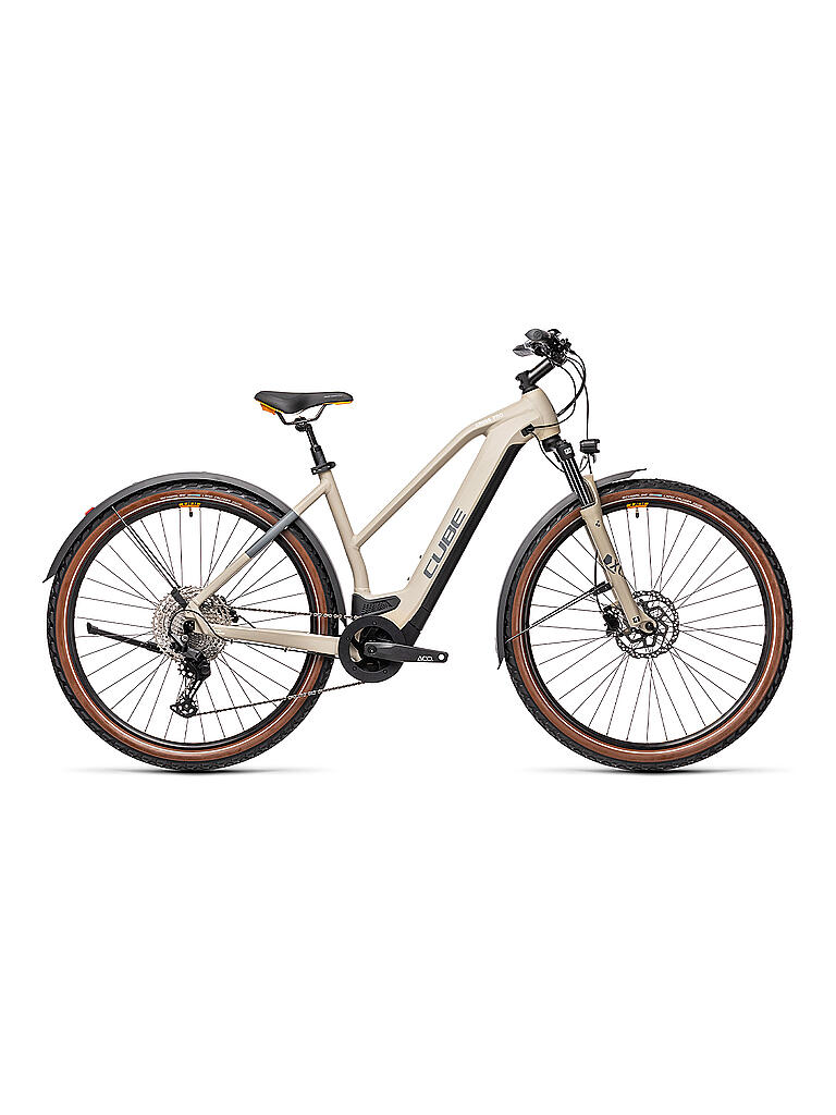 CUBE | Damen E-Crossbike 29" Cross Hybrid Pro 625 Allroad 2021 | beige