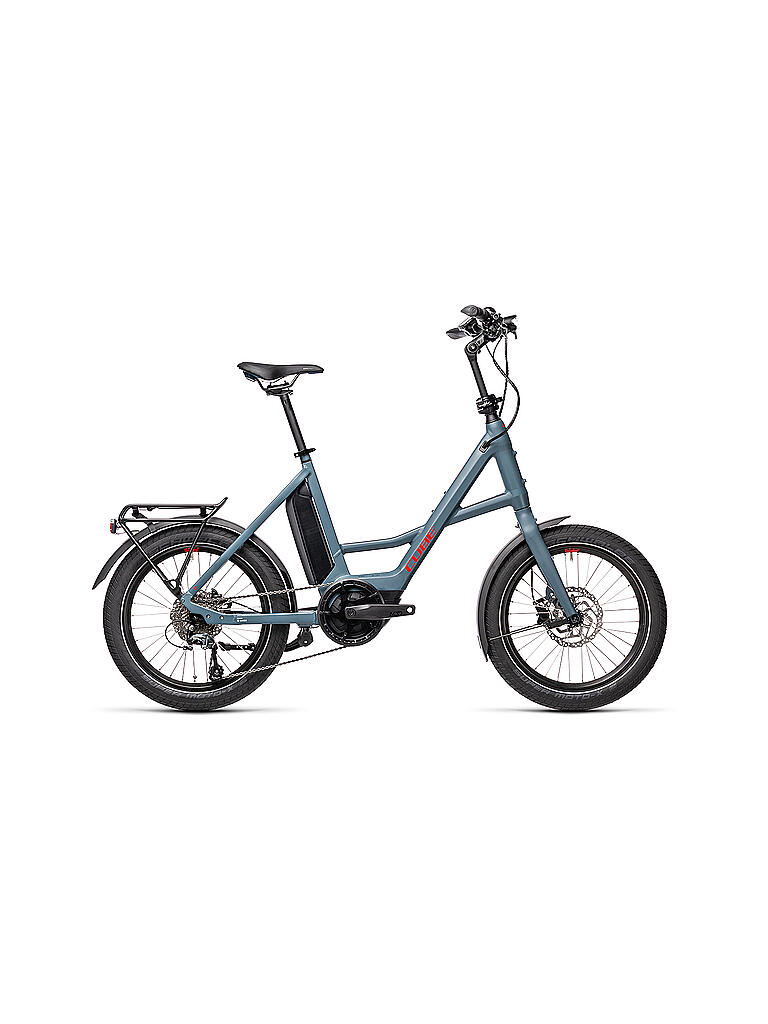 CUBE | Damen E-Klapprad Compact Hybrid Sport | blau