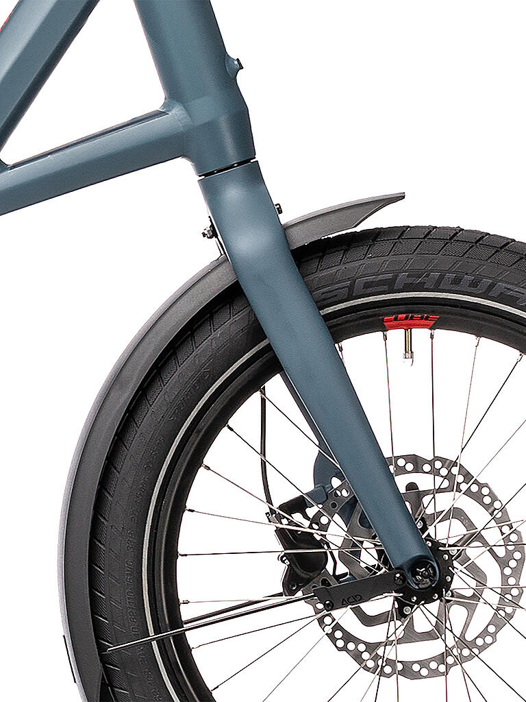 CUBE | Damen E-Klapprad Compact Hybrid Sport | blau