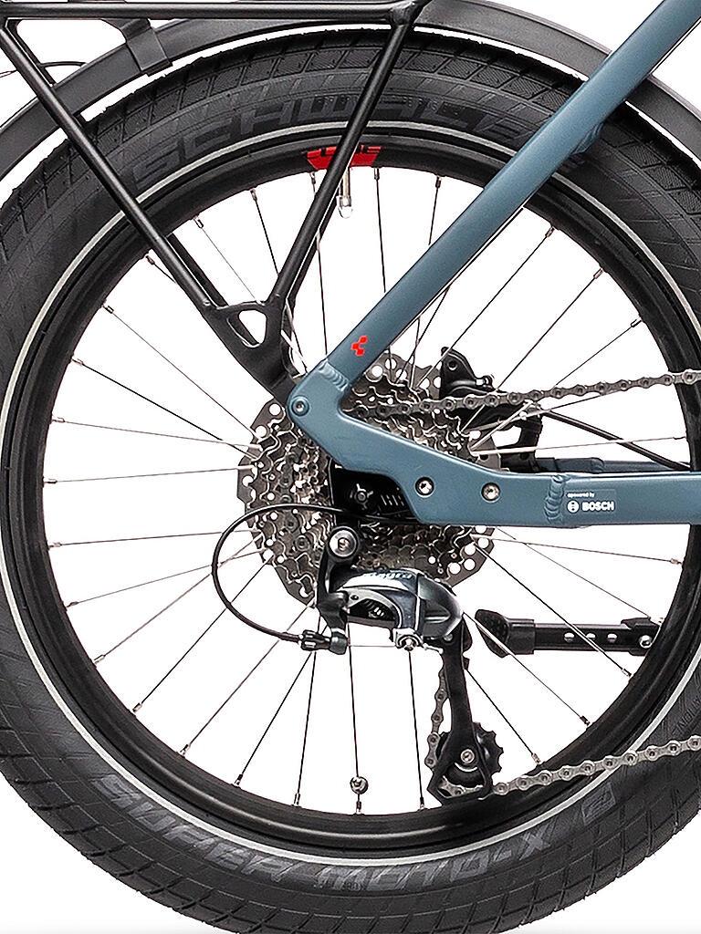 CUBE | Damen E-Klapprad Compact Hybrid Sport | blau