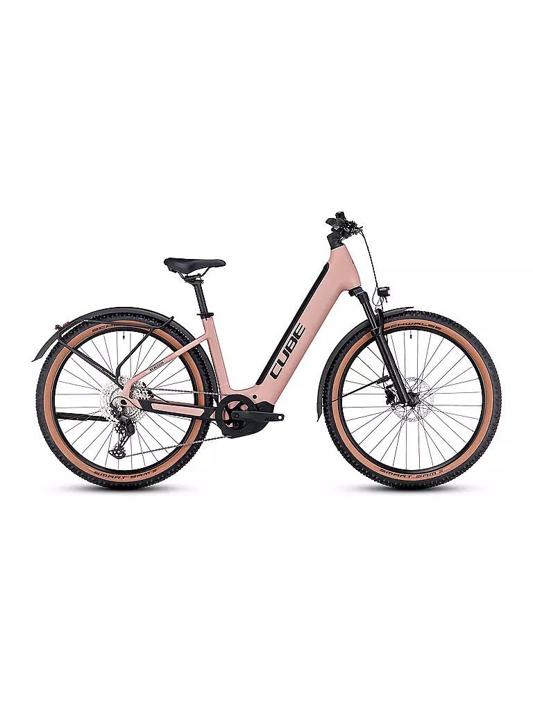 CUBE | Damen E-Mountainbike 27,5" Reaction Hybrid Pro 625 Allroad | rosa